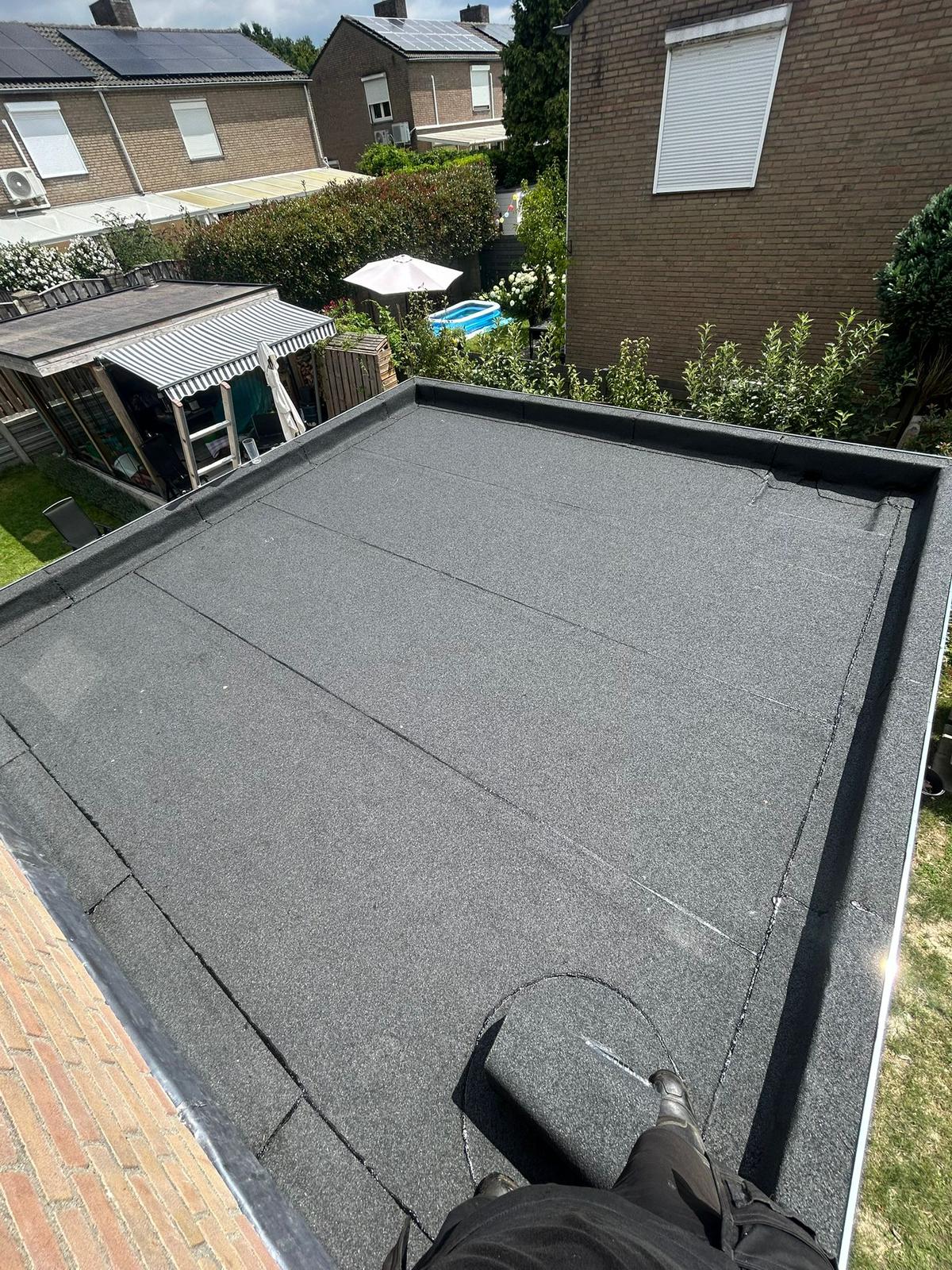 Plat dak bovenaanzicht